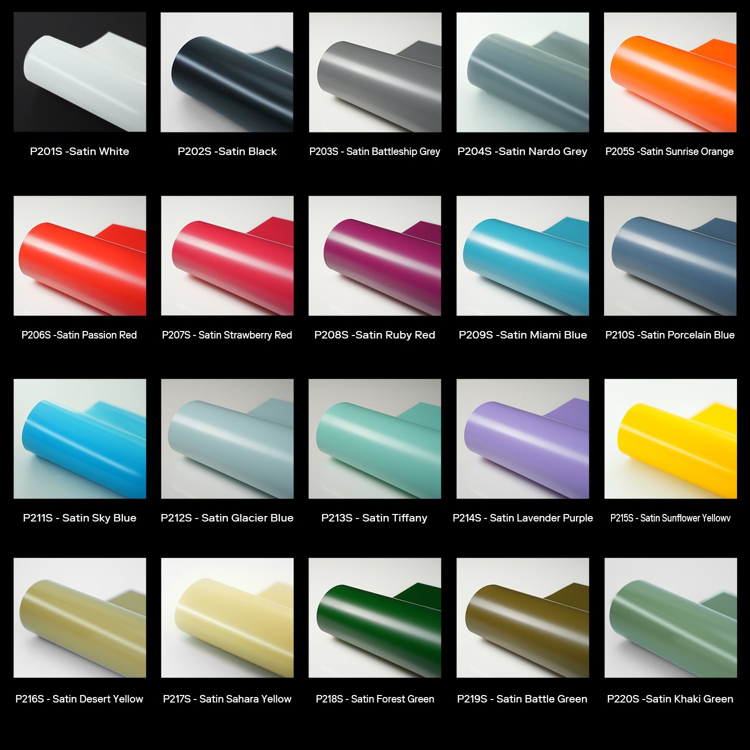Satin Pure — coloris satinés